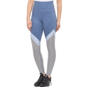 Beyond Yoga Blue and Gray High-Waisted Leggings